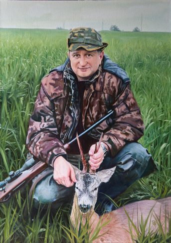 Hunter with a Roe Deer hunter_roe-deer